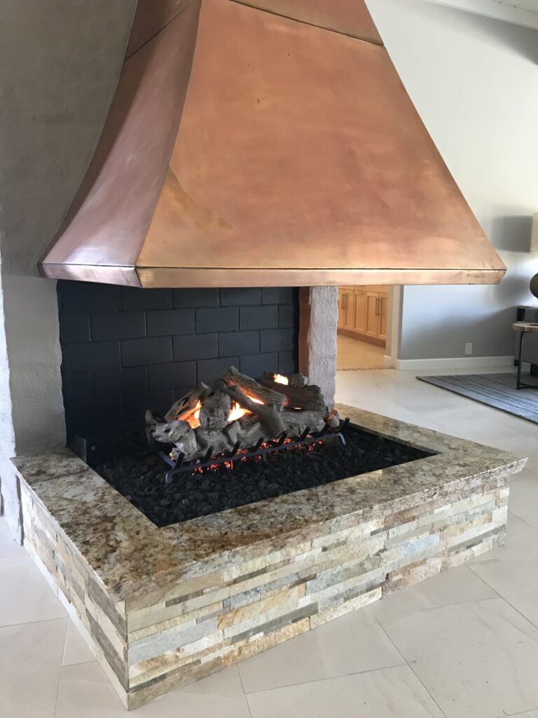 Elevated Fireplace project